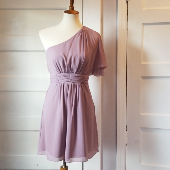 Forever 21 Dresses & Skirts - Love 21 One Shoulder Flutter Sleeve Dress, Size S